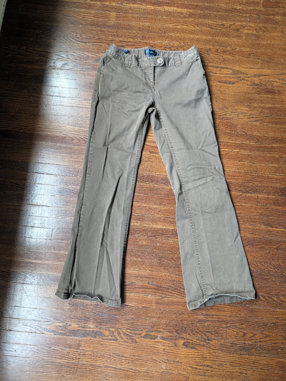 Boden Khakis Corduroy Pants Size 10R Brown/Green Outdoors Hiking Casual Y2K